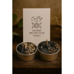 Sacred Protection Tealights Protection Apothecary Ritual‎ BOHO Witchy Wiccan